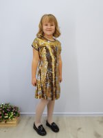 Детское платье Зара в золотом цвете