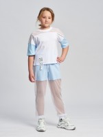 Детские спортивные брюки для девочки Лика в голубом цвете