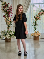 Детское платье 23-12 в черном цвете