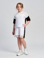 Детские спортивные шорты для девочки Лика в черном цвете