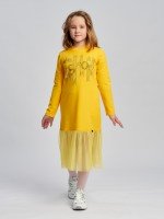 Детское платье 20-71 в желтом цвете, размеры 140-158