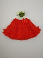 Детская юбочка Тучка в красном цвете