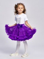Детская юбочка Тучка в фиолетовом цвете