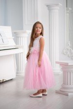 Детское платье Александра в розовом цвете