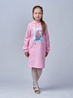 Детское платье 20-82 в розовом цвете, размеры 116-134