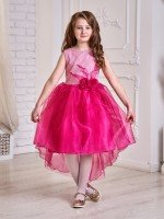 Детское платье Эстель в малиновом цвете