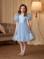 Детское платье София в голубом цвете