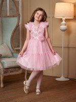 Детское платье Стефания в розовом цвете