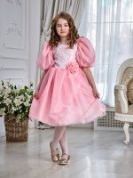 Детское платье Ассоль в розовом цвете