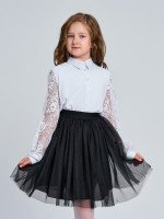 Школьная юбка Алиса в черном цвете