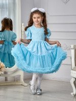 Детское платье Марта в голубом цвете