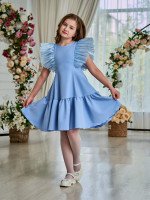 Детское платье 23-18 в голубом цвете