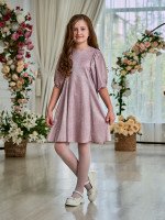 Детское платье 23-12 в пудровом цвете