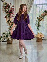 Детское платье 23-12 в фиолетовом цвете