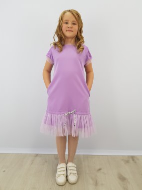 Детское платье 20-04 в цвете сирень