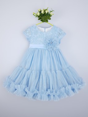 Детское платье Берта в голубом цвете