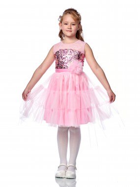 Детское платье Виолетта в розовом цвете