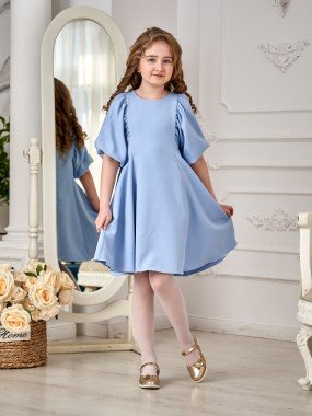 Детское платье 23-10 в голубом цвете