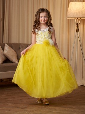 Детское платье Александра в желтом цвете