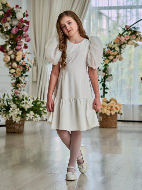 Детское платье 23-17 в цвете айвори